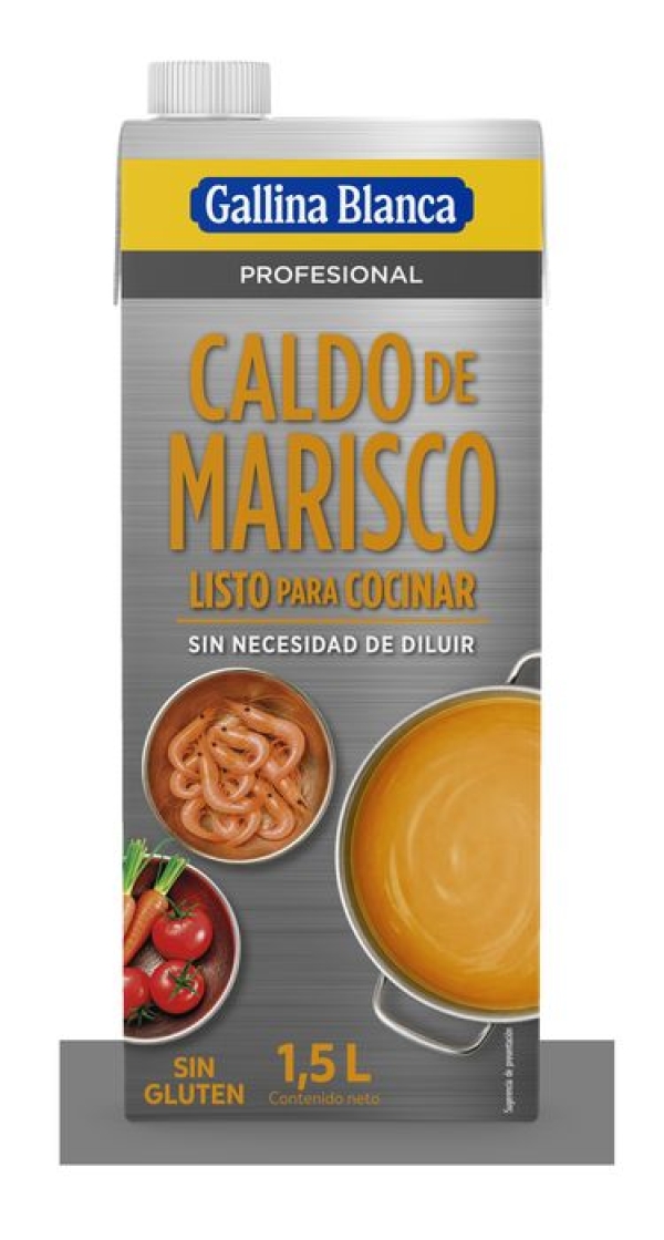 (CAJA) CALDO MARISCO BRICK 1,5 L. X 8 UNIDADES
